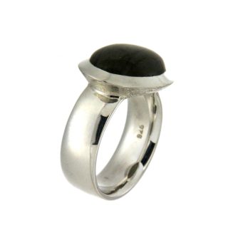 Zilveren ring met Labradoriet