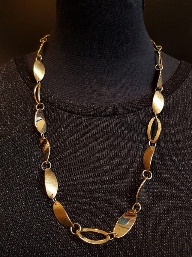 Gouden collier "Bowshine" #14571
