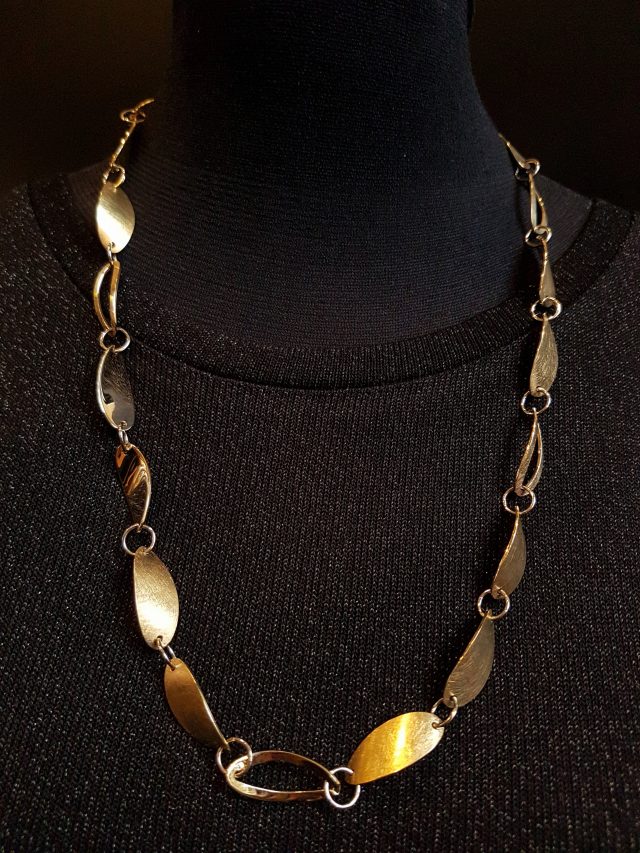 Gouden collier "Bowshine" #14571 - Afbeelding 2