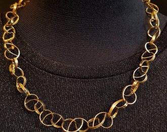 Gouden collier ”Hartelijk” #18254