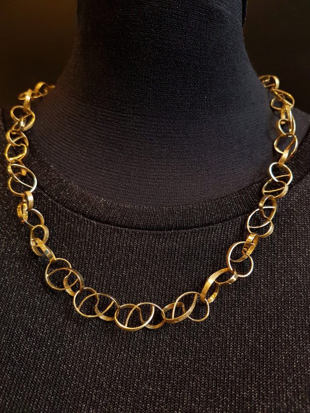 Gouden collier ''Hartelijk" #18254