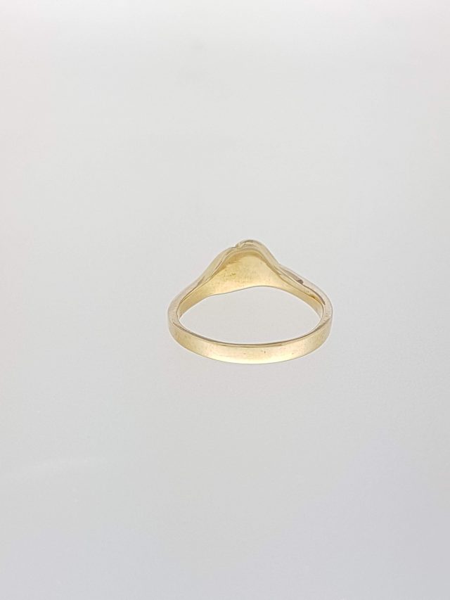 Geelgouden fijne ring #080 - Afbeelding 3