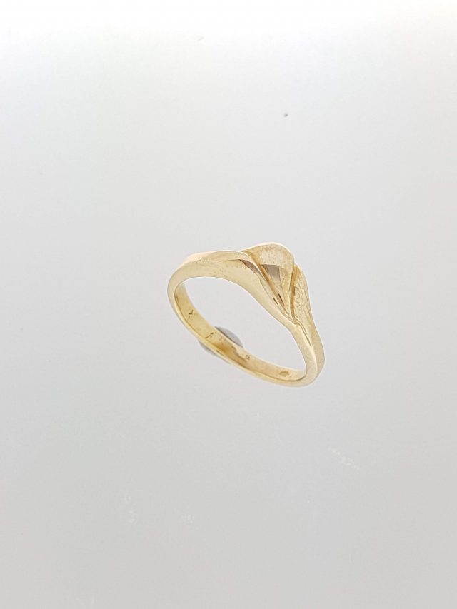 Geelgouden fijne ring #080