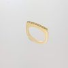 Geelgouden ring met gele diamant #4680