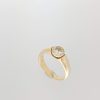 Geelgouden ring met diamant #