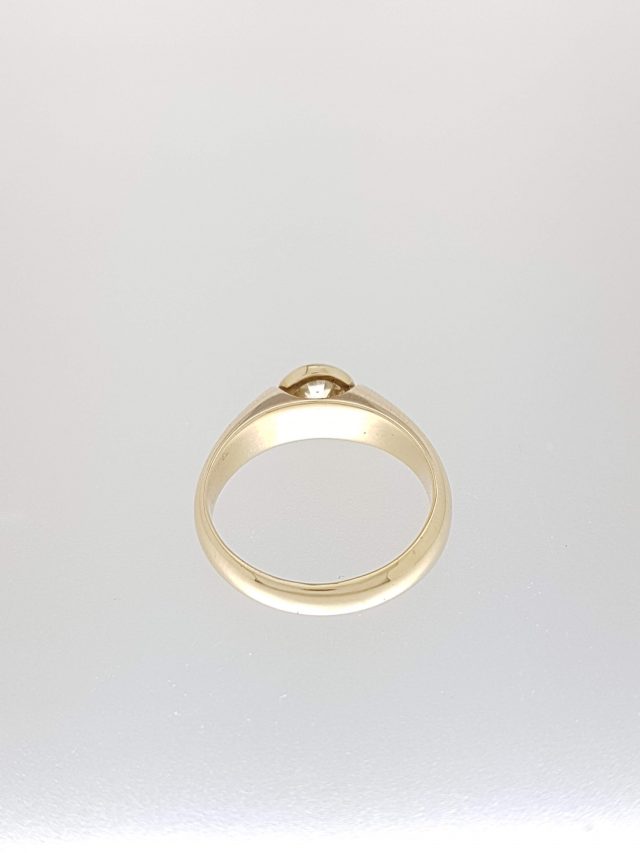 Geelgouden ring met diamant # - Afbeelding 5