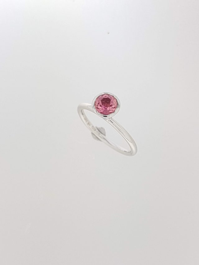 Witgouden ring met toermalijn #6699
