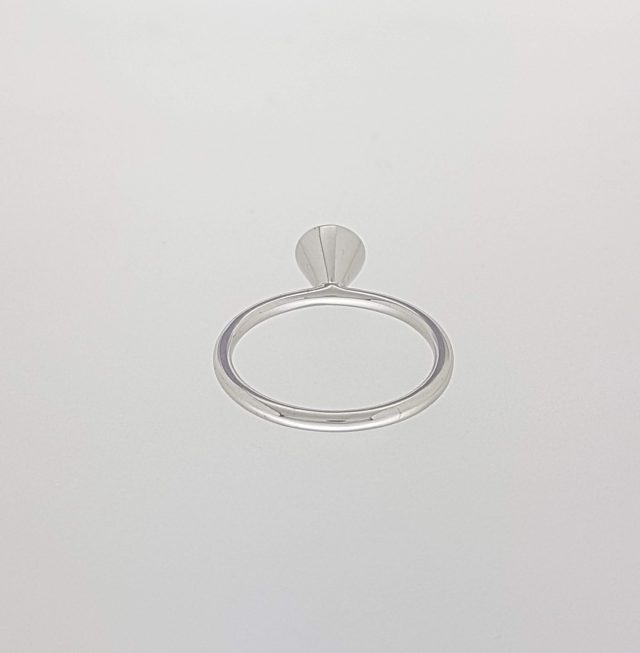Witgouden ring met toermalijn #6699 - Afbeelding 2