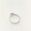 Witgouden ring met paarse saffier #19374 - Afbeelding 3