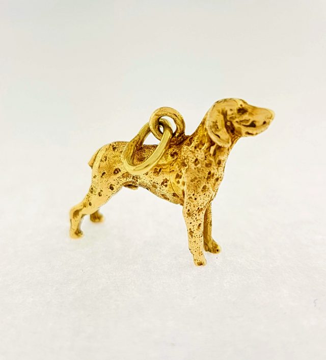 14 karaat gouden hanger / hond / Dalmatiër #835