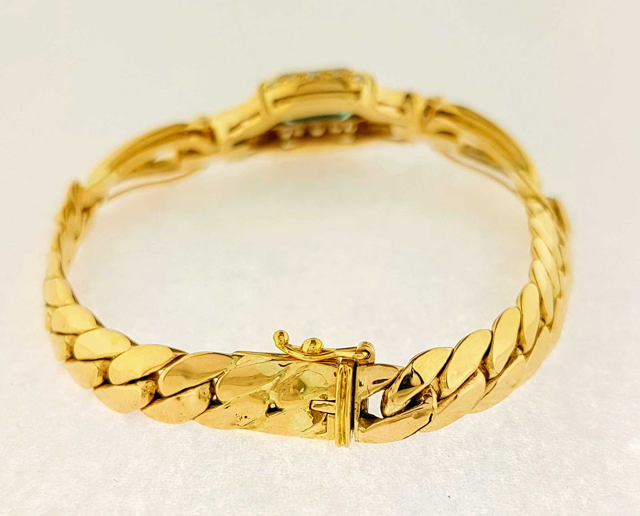 constante Vochtig Blanco 18 karaat gouden armband met Topaas en diamant #23367 |  Goudsmederij/Juwelier Arnold van Dodewaard