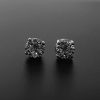Witgouden oorknoppen diamant #23614 - Afbeelding 3