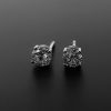 Witgouden oorknoppen diamant #23614 - Afbeelding 4