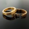 14 karaat geelgouden ring met scharnier en sluiting #1779 - Afbeelding 3