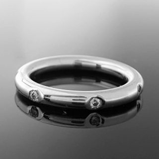 14 karaat witgouden ring met diamant #14545