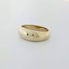 14 Krt witgouden gladde ring #12640