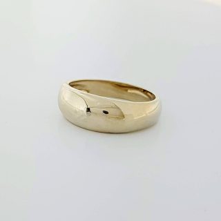 14 Krt witgouden gladde ring #12640