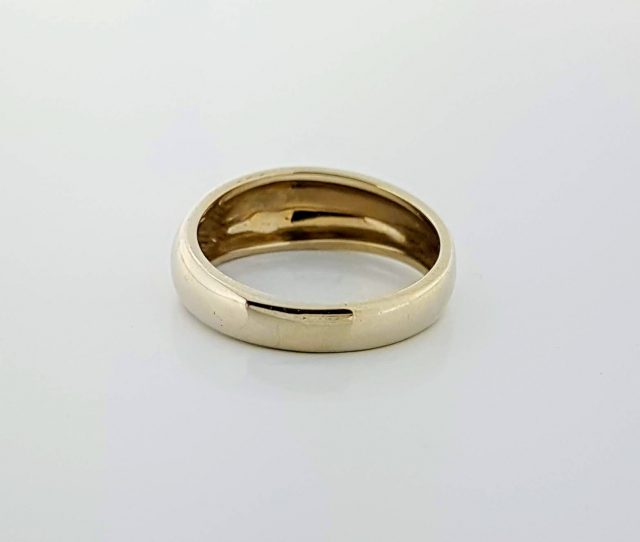 14 Krt witgouden gladde ring #12640 - Afbeelding 2