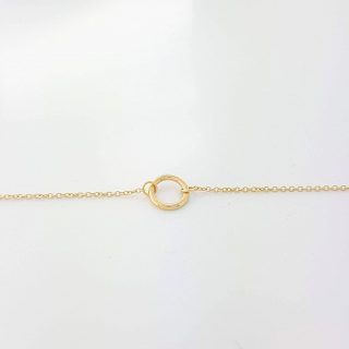 14kt geelgouden armband cirkel #23224