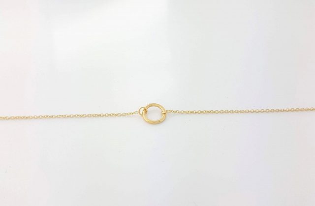 14kt geelgouden armband cirkel #23224