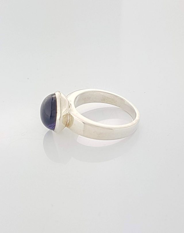 Zilver ring met Amethist #23840 - Afbeelding 2