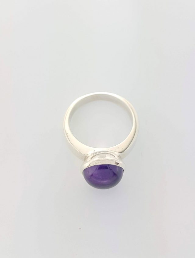 Zilver ring met Amethist #23840 - Afbeelding 3