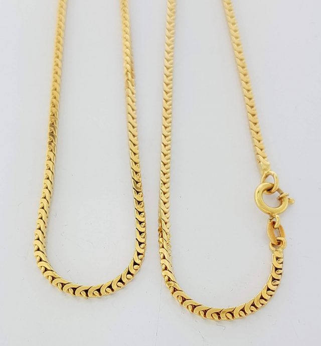 Gouden collier #22125 - Afbeelding 2