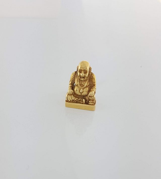 14 karaat gouden massieve Boeddha hanger 8.7 gram #9442