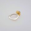 Zilveren ring met gouden zetting en Tanzaniet. Uniek product. #24403 - Afbeelding 3