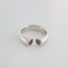 18 Karaat witgouden ring van Ehinger Schwarz met Roze saffier #23102