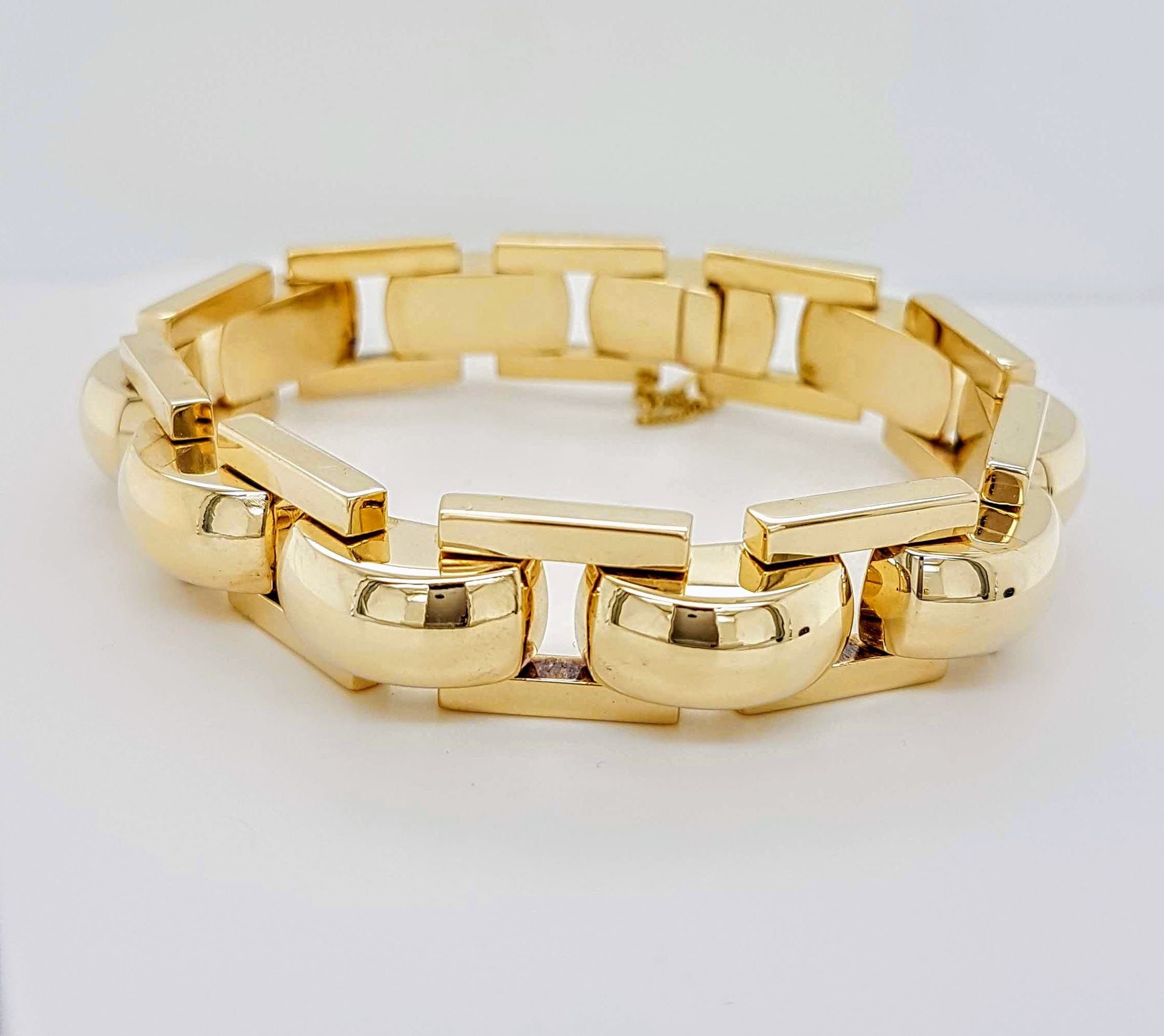 Karaat gouden armband met grote schakels. #24493 | van