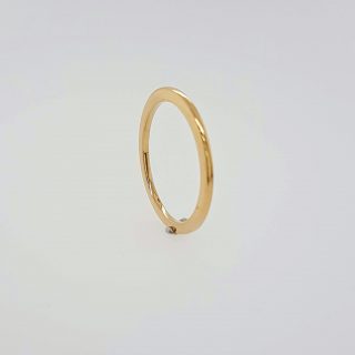 Gouden gladde hoge aanschuifring #24529