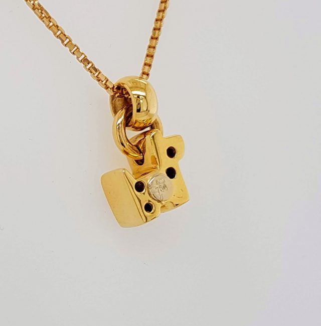 Gouden hanger/ bedel 'hond' #3831 - Afbeelding 5