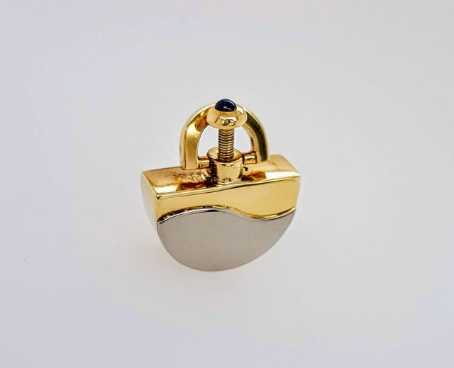 Bicolor gouden ashanger. #5537 - Afbeelding 4