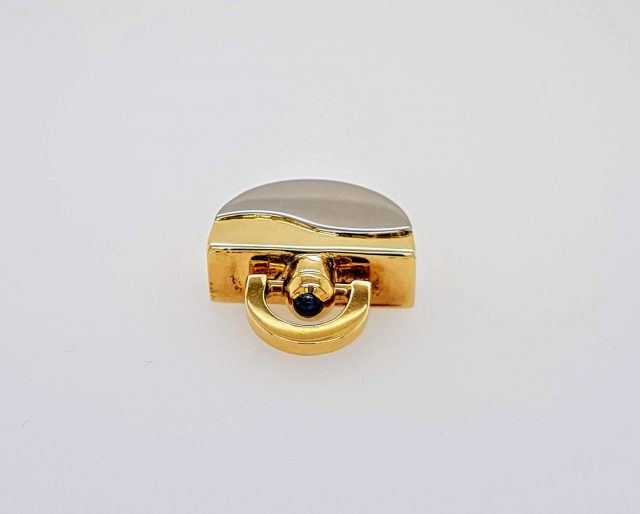 Bicolor gouden ashanger. #5537 - Afbeelding 2