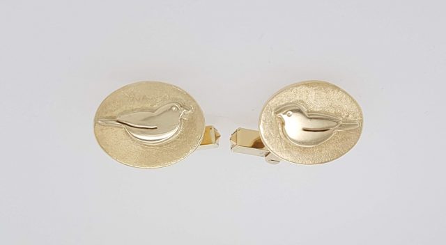 Gouden manchetknopen. #5124