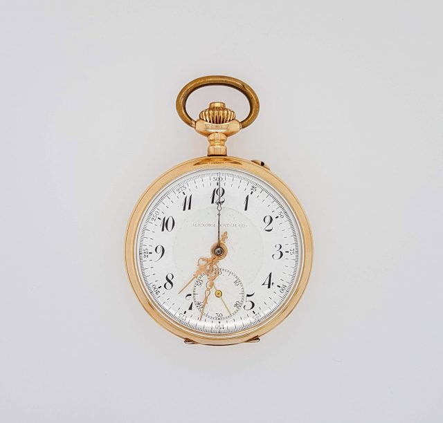 Gouden zakhorloge Alexora watch co. #24572