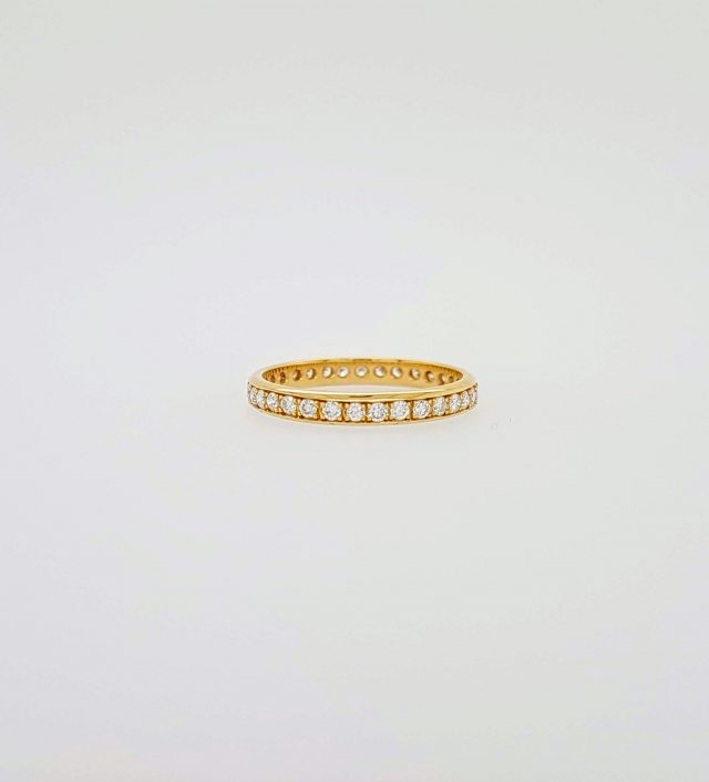 Gouden alliance ring briljant / diamant #16772 - Afbeelding 3