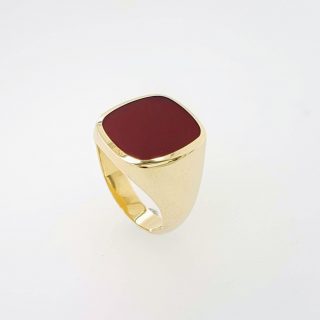 Gouden zegelring met carneool / Cachetring #1182