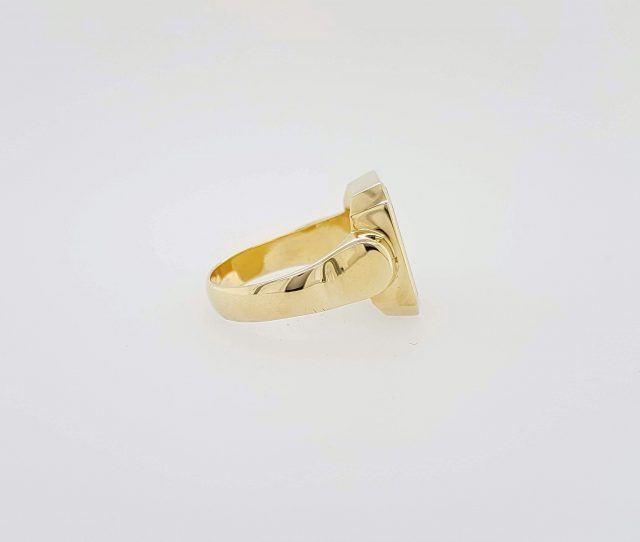 Gouden zegelring met carneool / Cachetring #22486 - Afbeelding 2