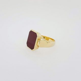 Gouden zegelring met carneool / Cachetring #22486