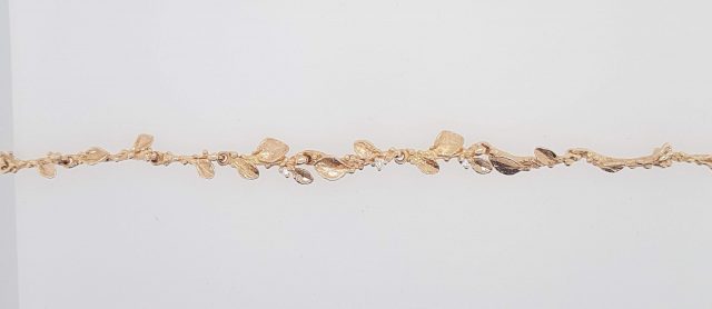 18 Karaat rosé gouden armband van blaadjes #23281
