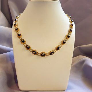 14-Karaats gouden bootjes ketting. Antiek. Occasion #24764