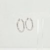 14 Karaat solide creolen. 20x2.5 mm #13270 - Afbeelding 3
