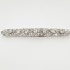 14 Karaat witgouden staafbroche met briljant/diamant. Occasion #24779