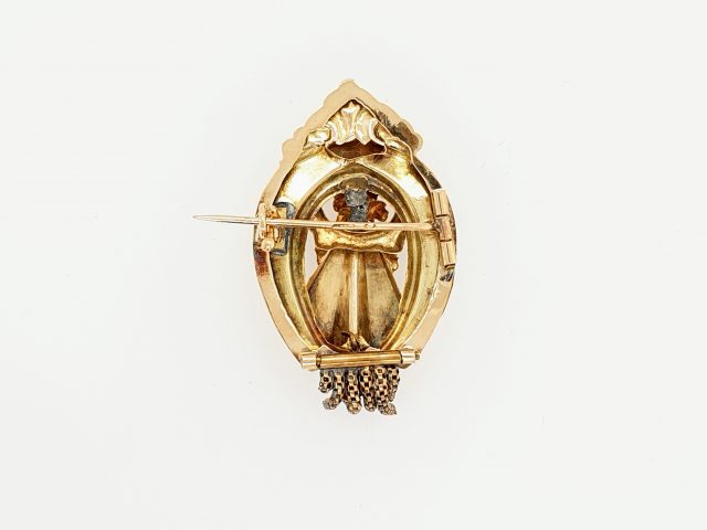14 Karaat antieke gouden broche. Occasion #24853 - Afbeelding 2