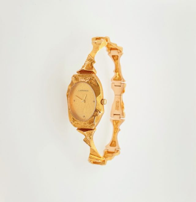 Goud Lapponia dames pols horloge Pola Negri #24918 - Afbeelding 3