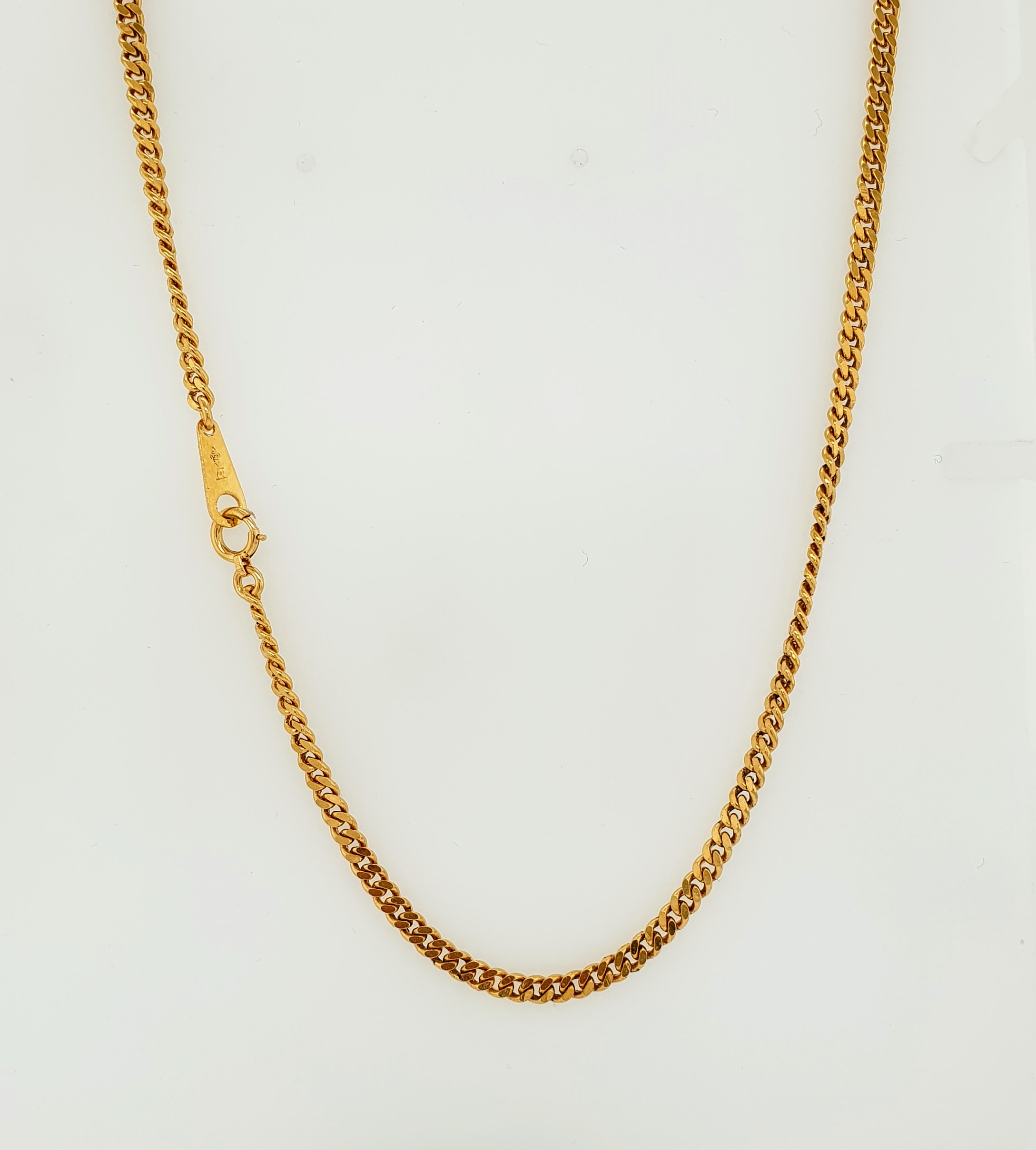 sensatie landheer strottenhoofd 18 Karaat gouden ketting, vintage. 40 cm en 2.5 mm dik. Gourmette #24938 |  Goudsmederij/Juwelier Arnold van Dodewaard