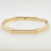 14 Karaat gouden achthoekig slavenband of bangle. Occasion #25065
