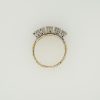 14 Karaat bicolor gouden ring met 5 mooie briljanten. Occasion #25068 - Afbeelding 4